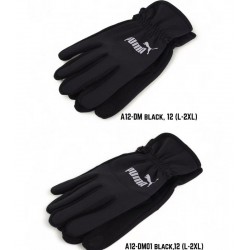 Рукавички чоловічі, сенсор 12 шт (L-2XL) неопрен/фліс LeR_A12-DM