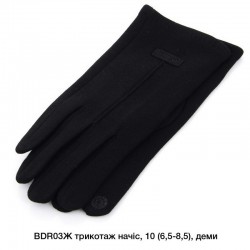 Рукавички жіночі, сенсор 10 шт (6,5-8,5 р) начіс LeR_BDR03