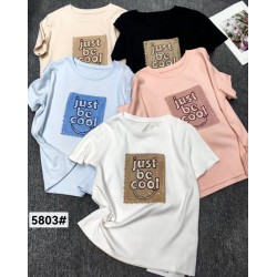 Футболка жіноча 5 шт (M-L) бавовна LoS_5803