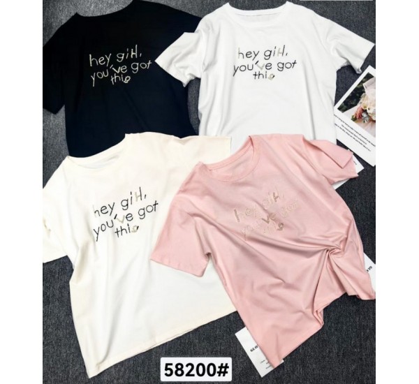 Футболка жіноча 4 шт (M-L) бавовна LoS_58200