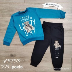 Костюм для хлопчиків 4 шт двонитка (2-5 років) MiLi_3753c