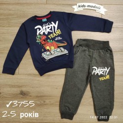 Костюм для хлопчиків 4 шт двонитка (2-5 років) MiLi_3755a