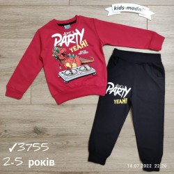 Костюм для хлопчиків 4 шт двонитка (2-5 років) MiLi_3755d