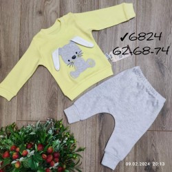 Костюм для немовлят 3 шт інтерлок (3-9 міс) MiLi_6824b