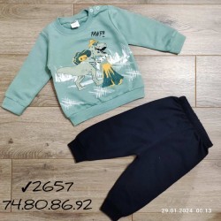 Костюм для немовлят 4 шт двонитка (9-24 міс) MiLi_2657b