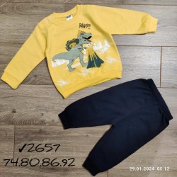 Костюм для немовлят 4 шт двонитка (9-24 міс) MiLi_2657c