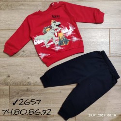 Костюм для немовлят 4 шт двонитка (9-24 міс) MiLi_2657e