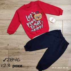 Костюм для хлопчиків 3 шт двонитка (1-3 роки) MiLi_2846