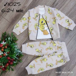 Костюм 3-ка для немовлят 4 шт бавовна (6-24 міс) MiLi_1025c