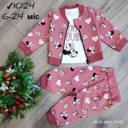 Костюм 3-ка для немовлят 4 шт бавовна (6-24 міс) MiLi_1024b