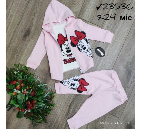 Костюм 3-ка для немовлят 4 шт інтерлок (9-24 міс) MiLi_23536a