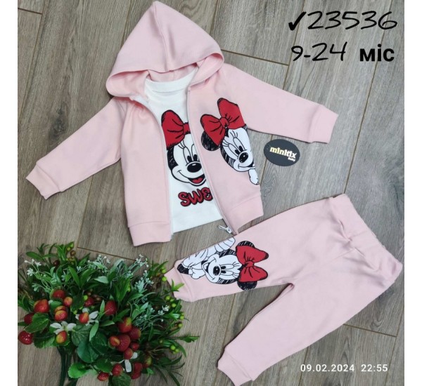 Костюм 3-ка для немовлят 4 шт інтерлок (9-24 міс) MiLi_23536c