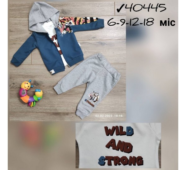 Костюм 3-ка для немовлят 4 шт бавовна (6-24 міс) MiLi_40445a