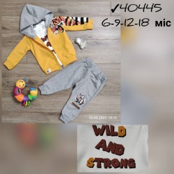 Костюм 3-ка для немовлят 4 шт бавовна (6-24 міс) MiLi_40445c