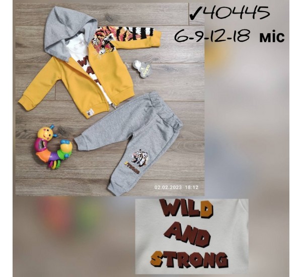 Костюм 3-ка для немовлят 4 шт бавовна (6-24 міс) MiLi_40445c