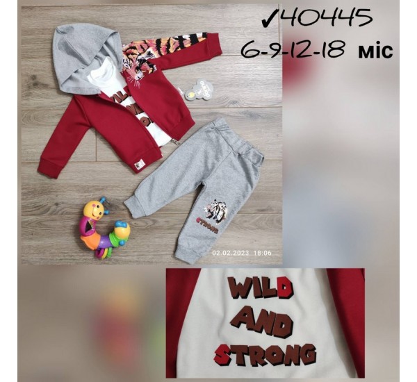 Костюм 3-ка для немовлят 4 шт бавовна (6-24 міс) MiLi_40445d