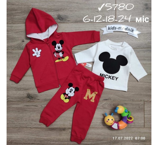 Костюм 3-ка для младенцев 4 шт коттон (6-24 мес) MiLi_5780b