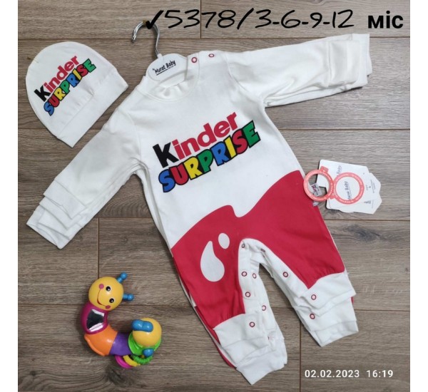 Комбінезон для немовлят 4 шт інтерлок (3-12 міс) MiLi_5378