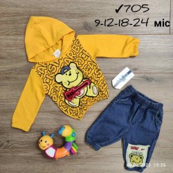 Костюм для немовлят 4 шт бавовна/джинс (9-24 міс) MiLi_705b