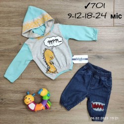 Костюм для немовлят 4 шт бавовна/джинс (9-24 міс) MiLi_701a