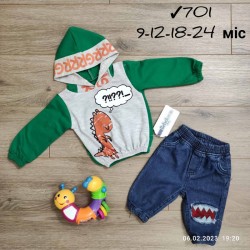 Костюм для немовлят 4 шт бавовна/джинс (9-24 міс) MiLi_701b