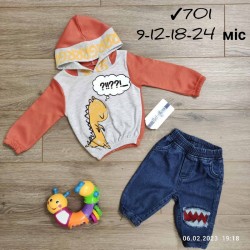 Костюм для немовлят 4 шт бавовна/джинс (9-24 міс) MiLi_701d