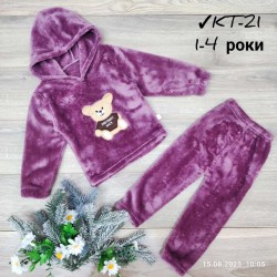 Костюм для дівчаток 4 шт велсофт (1-4 роки) MiLi_KT-21d