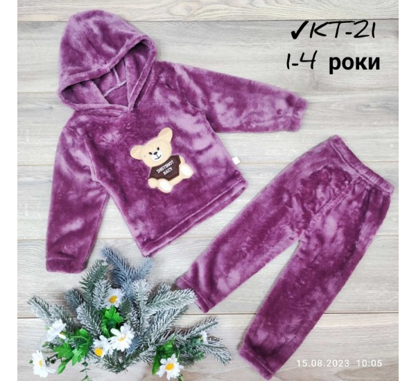 Костюм для дівчаток 4 шт велсофт (1-4 роки) MiLi_KT-21d