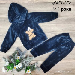 Костюм для дівчаток 4 шт велсофт (1-4 роки) MiLi_KT-22b