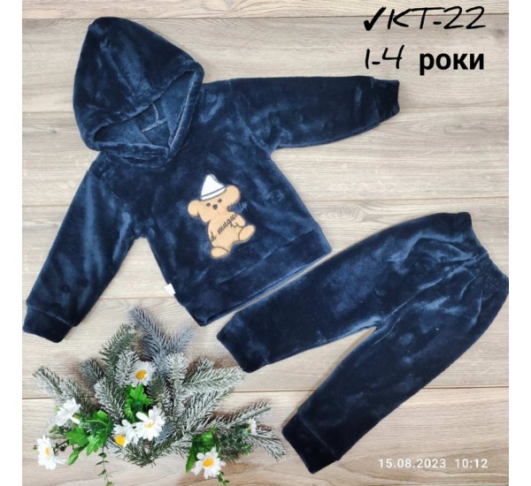 Костюм для дівчаток 4 шт велсофт (1-4 роки) MiLi_KT-22b