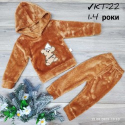 Костюм для дівчаток 4 шт велсофт (1-4 роки) MiLi_KT-22c