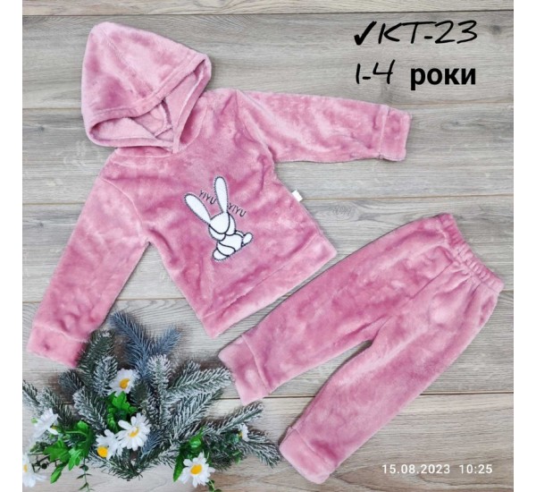 Костюм для дівчаток 4 шт велсофт (1-4 роки) MiLi_KT-23b