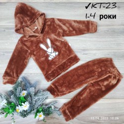 Костюм для дівчаток 4 шт велсофт (1-4 роки) MiLi_KT-23c