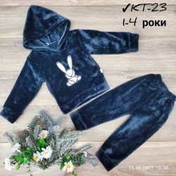 Костюм для дівчаток 4 шт велсофт (1-4 роки) MiLi_KT-23d