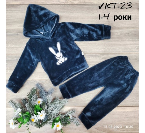 Костюм для дівчаток 4 шт велсофт (1-4 роки) MiLi_KT-23d