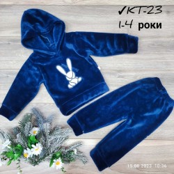 Костюм для дівчаток 4 шт велсофт (1-4 роки) MiLi_KT-23e