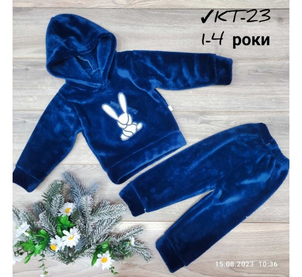 Костюм для дівчаток 4 шт велсофт (1-4 роки) MiLi_KT-23e