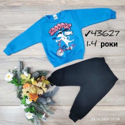 Костюм для хлопчиків 4 шт тринитка/фліс (1-4 роки) MiLi_43627b