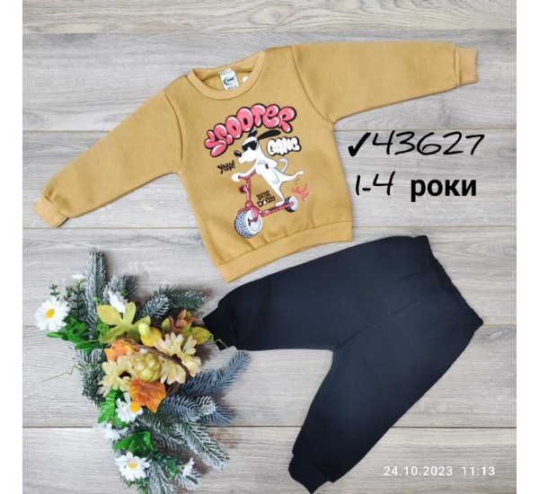 Костюм для хлопчиків 4 шт тринитка/фліс (1-4 роки) MiLi_43627d