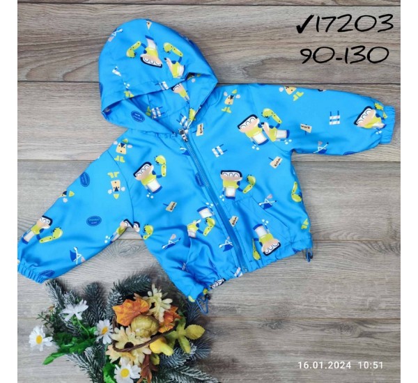 Ветровка детская 5 шт плащёвка/флис (90-130 см) MiLi_17203