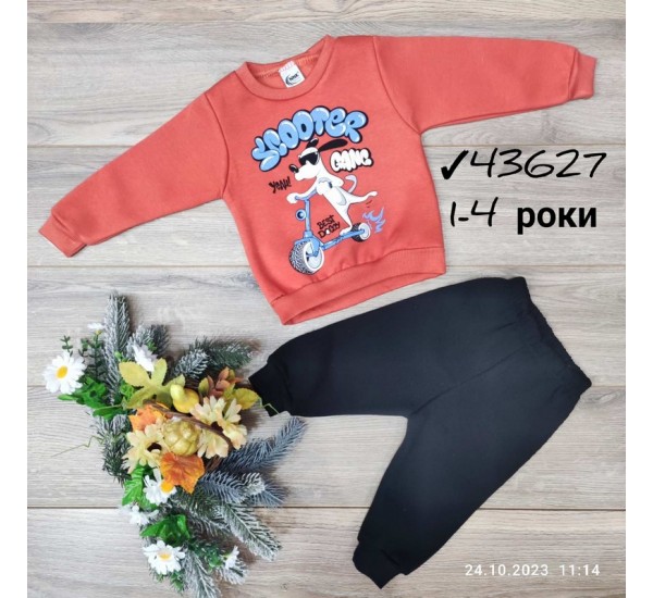 Костюм для хлопчиків 4 шт тринитка/фліс (1-4 роки) MiLi_43627e