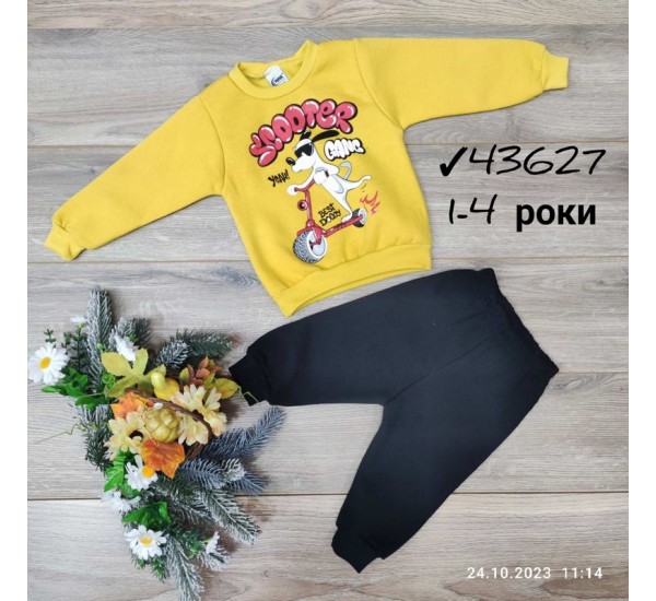 Костюм для хлопчиків 4 шт тринитка/фліс (1-4 роки) MiLi_43627f