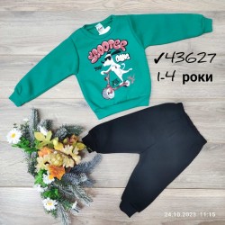 Костюм для хлопчиків 4 шт тринитка/фліс (1-4 роки) MiLi_43627g