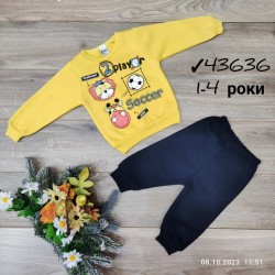 Костюм для хлопчиків 4 шт тринитка/фліс (1-4 роки) MiLi_43636