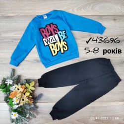 Костюм для хлопчиків 4 шт трикотаж/фліс (5-8 років) MiLi_43696a