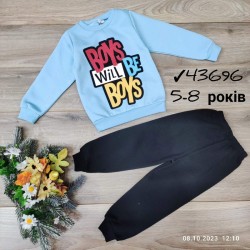 Костюм для хлопчиків 4 шт трикотаж/фліс (5-8 років) MiLi_43696b