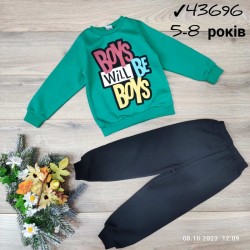 Костюм для хлопчиків 4 шт трикотаж/фліс (5-8 років) MiLi_43696d