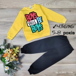 Костюм для хлопчиків 4 шт трикотаж/фліс (5-8 років) MiLi_43696e