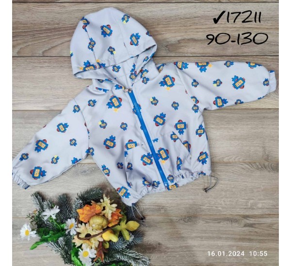 Ветровка детская 5 шт плащёвка/флис (90-130 см) MiLi_17211