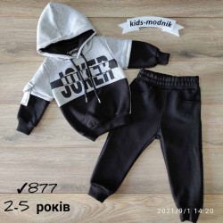 Костюм для хлопчиків 4 шт тринитка/фліс (2-5 років) MiLi_877a